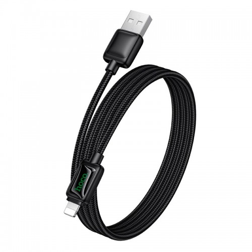 КабельHoco Lightning Mundo charging data cable U146 |1.2m, 2.4A, 12W| black