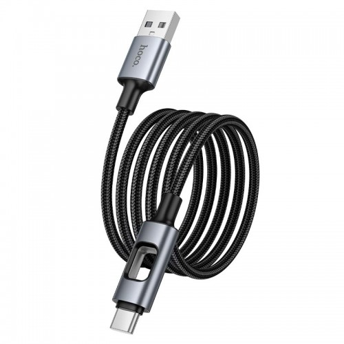 Кабель Hoco Type-C New charging data cable U144 |1.2m, 3A| black