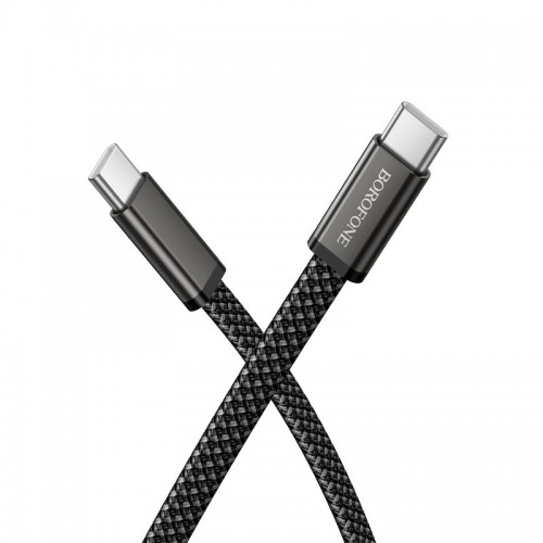 Кабель Borofone C to C Peace charging data cable BX124 |1m, 60W/3A| black