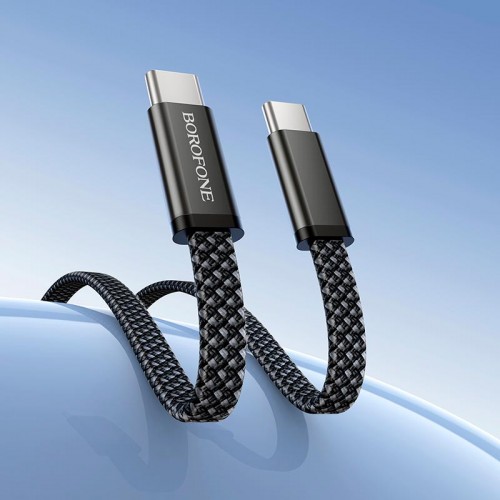 Кабель Borofone C to C Peace charging data cable BX124 |1m, 60W/3A| black