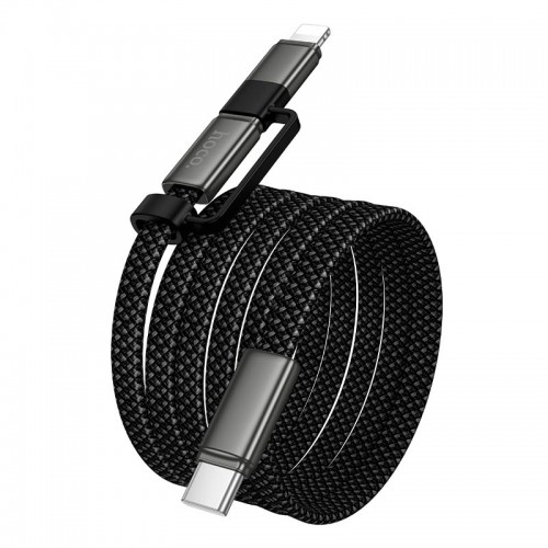 Кабель Hoco Surplus 2-in-1 charging data cable C to C/Lightning X125 |1m, 60/30W| black