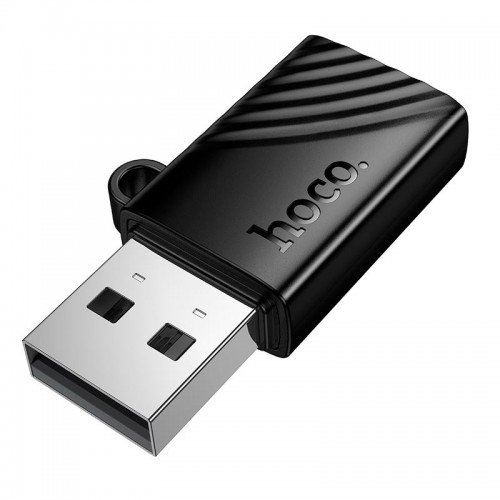Переходник Hoco USB-A to TF 2.0 mini card reader HB53 |480Mbps, 1TB Max| black