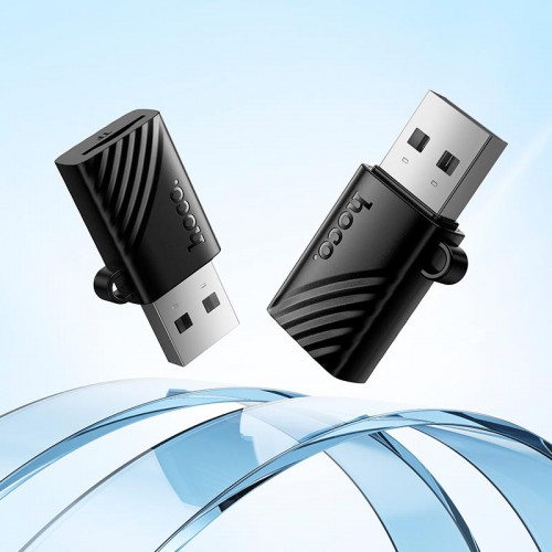 Переходник Hoco USB-A to TF 2.0 mini card reader HB53 |480Mbps, 1TB Max| black