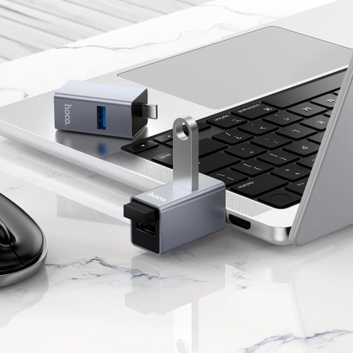 Хаб 3-in-1 converter HB54A (Type-C to USB2.0*2+USB3.0) grey
