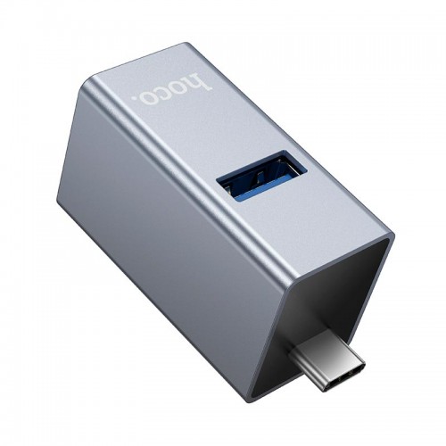 Хаб 3-in-1 converter HB54A (Type-C to USB2.0*2+USB3.0) grey