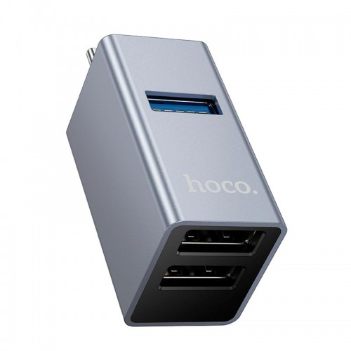 Хаб 3-in-1 converter HB54A (Type-C to USB2.0*2+USB3.0) grey