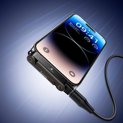 Перехідник Hoco Lightning male to Type-C female holder-adapter UA47 |30W Max| black