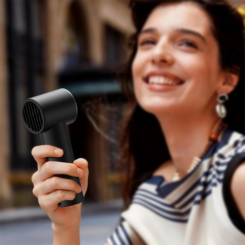 Портативний вентилятор Acefast mini handheld fan with digital display YF1 |3 швидкості, до 5г роботи| black