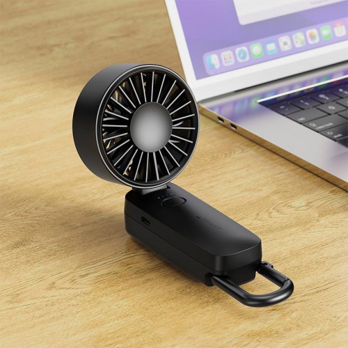 Портативний вентилятор Acefast folding handheld fan YF2 |4 швидкості, до 7г роботи| black