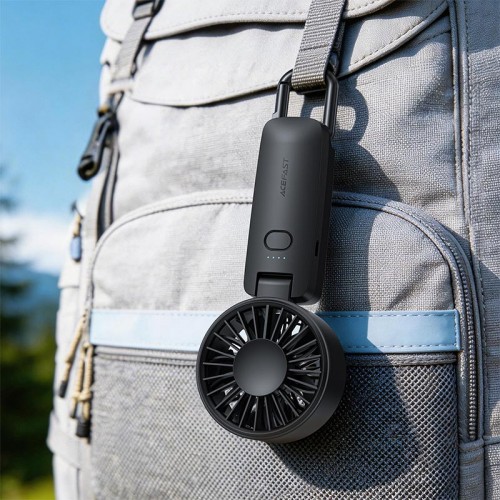 Портативний вентилятор Acefast folding handheld fan YF2 |4 швидкості, до 7г роботи| black