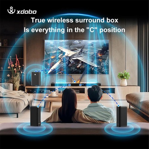 Акустика саундбар Xdobo Pacific 1982 (Dolby atmos) |BT5.3+EDR, 500W Peak, HDMI/Optical Fibre/ USB/ AUX/Coaxial| black