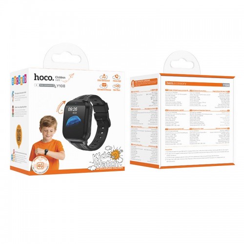 Детские смарт-часы HOCO 4G Y108 IPX7|1.69", 4G/LBS/Wi-FI/GPS| purple