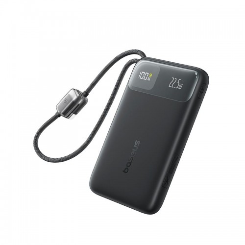 Повербанк Baseus FC11 EnerFill 10000mAh 22.5W/3A Digital Display з 2 кабелями Type-C/Lightning black