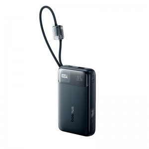 Повербанк Baseus FC11 EnerFill Digital Display 20000mAh 22.5W/3A з 2 кабелями Type-C/Lightning black