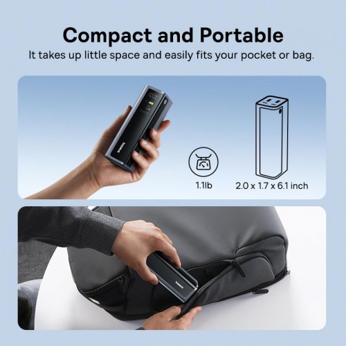 Павербанк для ноутбука 145W Baseus EnerGeek GP12 20800mAh 2USB/2Type-C с кабелем Type-C Black