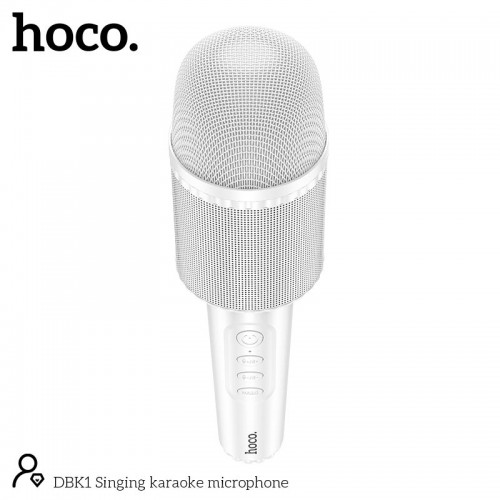 Караоке мікрофон Hoco DBK1 Singing karaoke microphone |BT5.0, AUX, TWS, 5W, 6h| pink