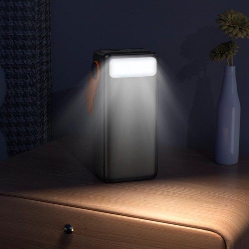 Повербанк 40000mAh Borofone Magnifico BJ66 22.5W з ліхтариком 2USB/Type-C, PD/QC black