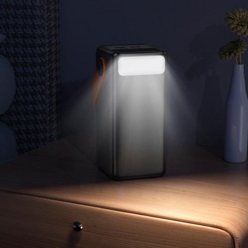 Повербанк 60000mAh Borofone Magnifico BJ66B 22.5W з ліхтариком 2USB/Type-C, PD/QC black