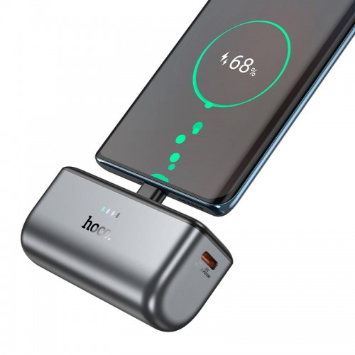 Повербанк Hoco Q31 5000mAh 20W/3A з прямим підключенням Type-C black