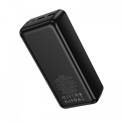 Повербанк Borofone BJ80B 30000mAh Clever 2USB/Type-C, 22.5W/3A, PD/QC black