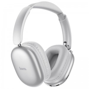 Бездротові Bluetooth навушники накладні Hoco Graceful W73 BT6.0, TF/AUX, 45h, App silver