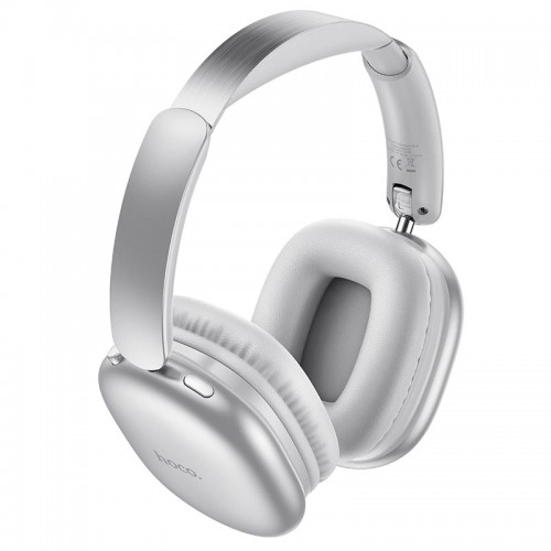 Бездротові Bluetooth навушники накладні Hoco Graceful W73 BT6.0, TF/AUX, 45h, App silver