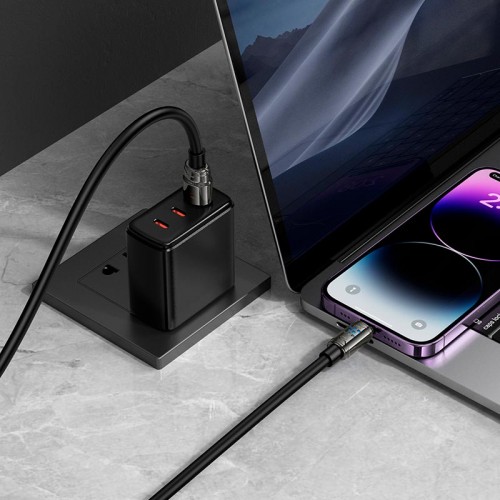 Кабель Hoco Lightning Joy charging data cable U143 |1.2m, 2.4A| black