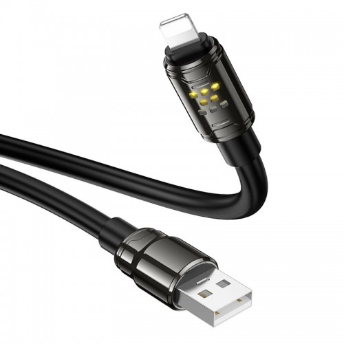Кабель Hoco Lightning Joy charging data cable U143 |1.2m, 2.4A| black