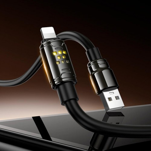 Кабель Hoco Lightning Joy charging data cable U143 |1.2m, 2.4A| black