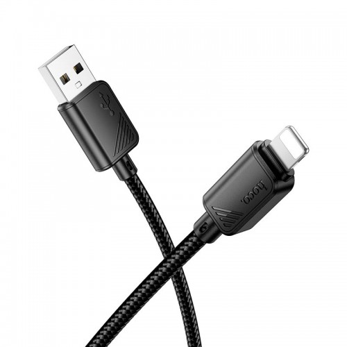 Кабель Hoco Lightning Beneficio charging data cable X113 |1m, 2.4A| black