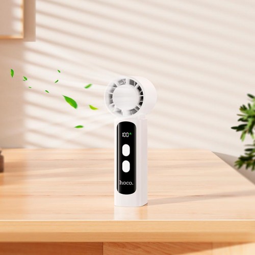 Портативний вентилятор Hoco high speed handheld fan HX601 100 Levels, 5h white