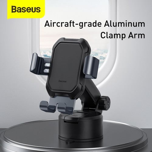 Автомобільний тримач для телефона Baseus Tank gravity car mount holder with suction base black