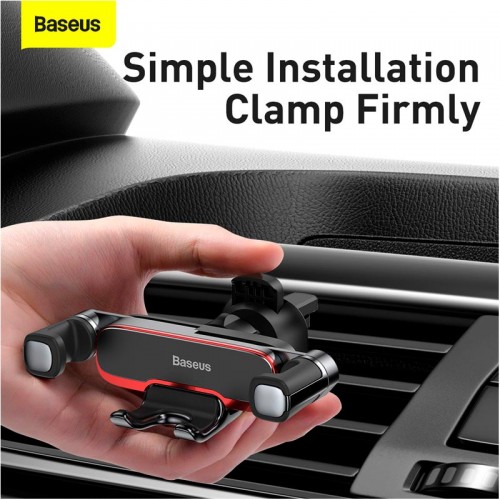 Тримач для телефону з автоматичною фіксацією Baseus Lateral Gravity Car Mount black