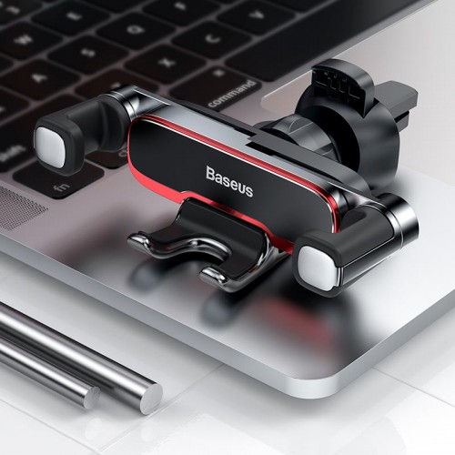 Тримач для телефону з автоматичною фіксацією Baseus Lateral Gravity Car Mount black
