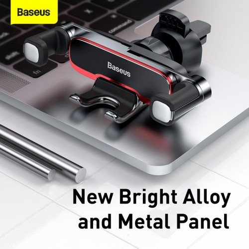 Тримач для телефону з автоматичною фіксацією Baseus Lateral Gravity Car Mount black