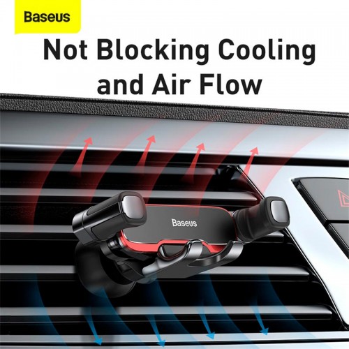 Тримач для телефону з автоматичною фіксацією Baseus Lateral Gravity Car Mount black