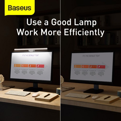Настольная лампа-скринбар на монитор BASEUS i-wok Series USB Asymmetric Light source Screen Hanging Light (Youth) (DGIWK-B02) black