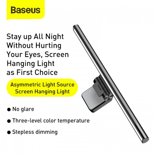Настольная лампа-скринбар на монитор BASEUS i-wok Series USB Asymmetric Light source Screen Hanging Light (Youth) (DGIWK-B02) black