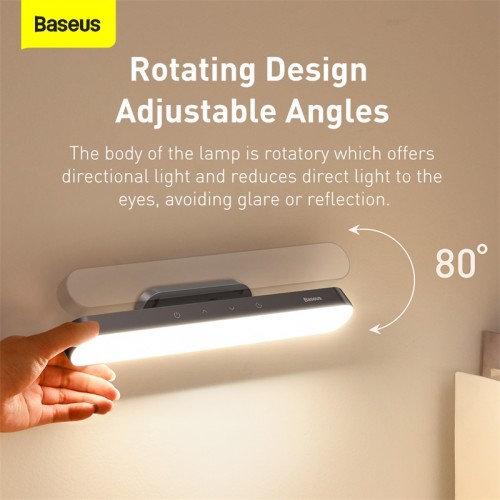 Универсальная лампа BASEUS Magnetic Stepless Dimming Charging Desk Lamp 4.5W, 1800mAh, 4-24ч (DGXC-C0G) grey