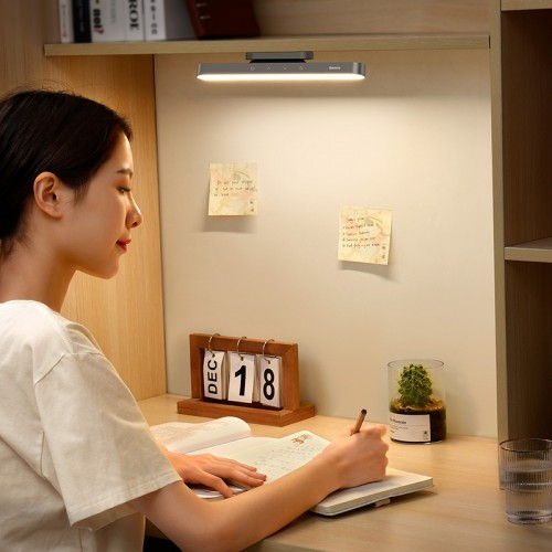 Универсальная лампа BASEUS Magnetic Stepless Dimming Charging Desk Lamp 4.5W, 1800mAh, 4-24ч (DGXC-C0G) grey