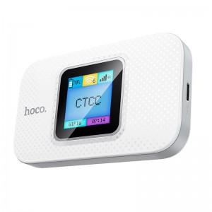 Портативний маршрутизатор інтернет роутер WiFi Hoco DQ12 LTE, 150Mbps white