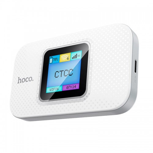 Портативний маршрутизатор інтернет роутер WiFi Hoco DQ12 LTE, 150Mbps white