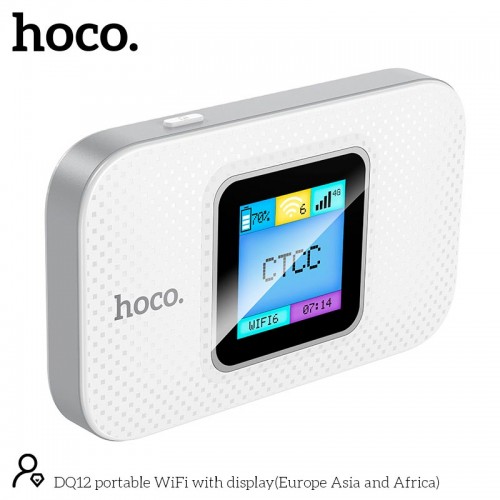 Портативний маршрутизатор інтернет роутер WiFi Hoco DQ12 LTE, 150Mbps white