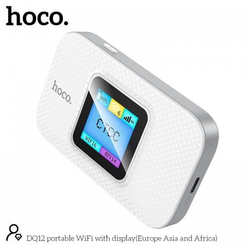 Портативний маршрутизатор інтернет роутер WiFi Hoco DQ12 LTE, 150Mbps white