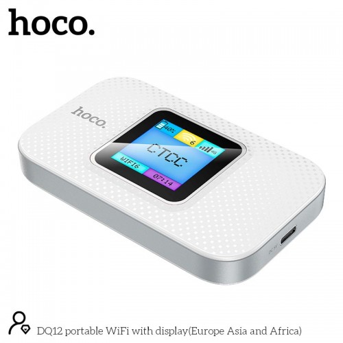 Портативний маршрутизатор інтернет роутер WiFi Hoco DQ12 LTE, 150Mbps white