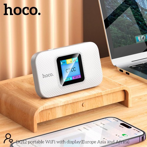 Портативний маршрутизатор інтернет роутер WiFi Hoco DQ12 LTE, 150Mbps white