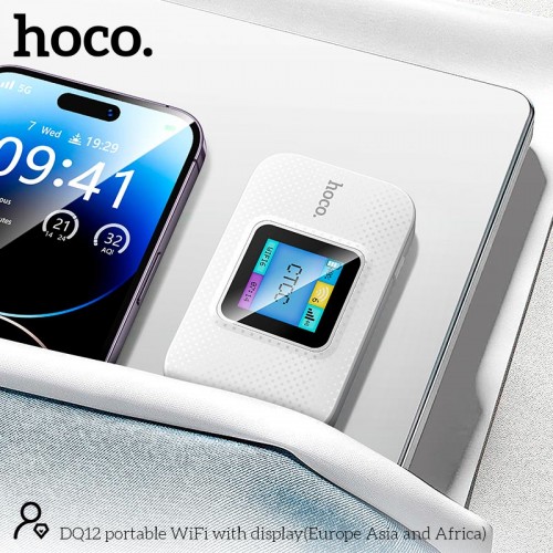 Портативний маршрутизатор інтернет роутер WiFi Hoco DQ12 LTE, 150Mbps white
