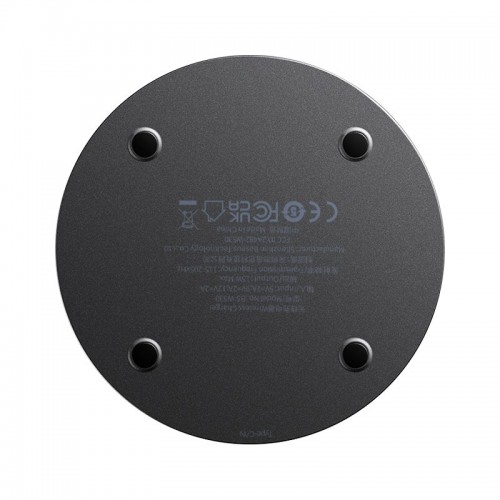 Бездротова зарядка Qi Baseus Simple 2 Wireless Charger 15W Cluster Black (Cable Type-C To Type-C 24W 12V/2A 1m) black