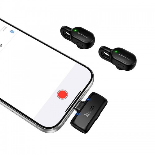 Петличний бездротовий мікрофон Hoco Ice hidden Type-C L27 ENC, 70/400mAh, 65dB, 5-6h black