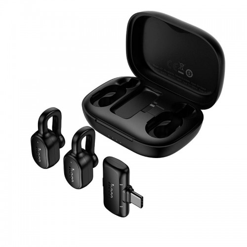Петличний бездротовий мікрофон Hoco Ice hidden Type-C L27 ENC, 70/400mAh, 65dB, 5-6h black